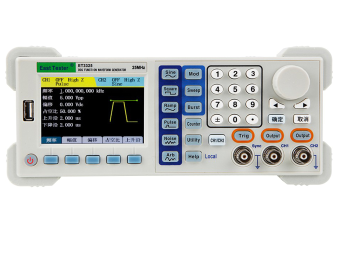 ET3300X系列双通道函数/任意波形发生器